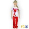Hot 2019 Spring Valentine's Heart Wholesale Baby Girls Mustard Pie Clothing Sets, Sweet Honey Clothing, Baby Clothes Wholesale