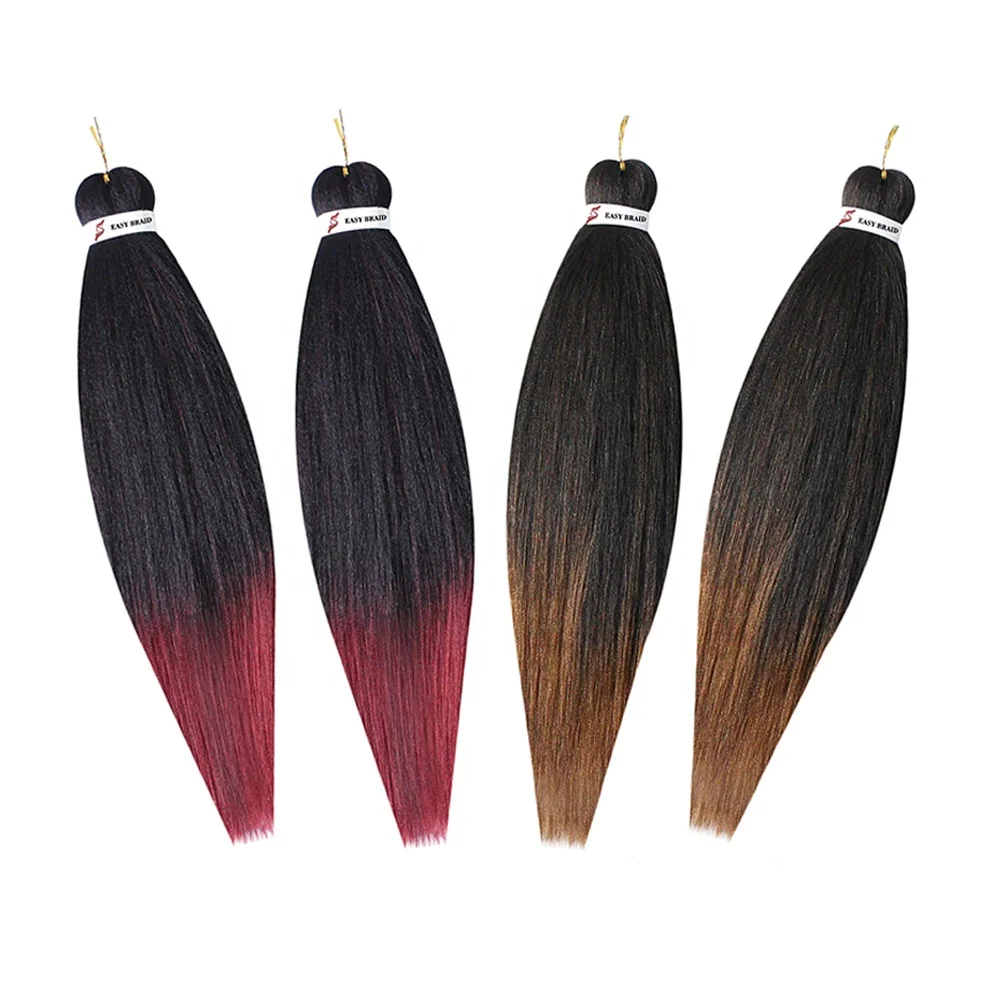 Pre Stretched Synthetic Braiding Hair Wholesale Pre Stretched Jumbo Yaki Synthetic Crochet