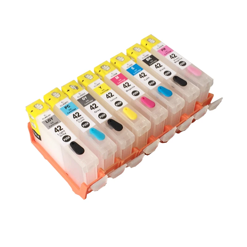 8-Pack CLI-42 Compatible Ink Cartridges W/ Chip – For Canon Pixma Pro-100 Photo Printer