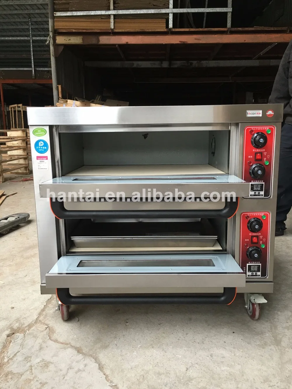 Commercial Bread Making Electrical Double Deck Bakery Oven For Sale