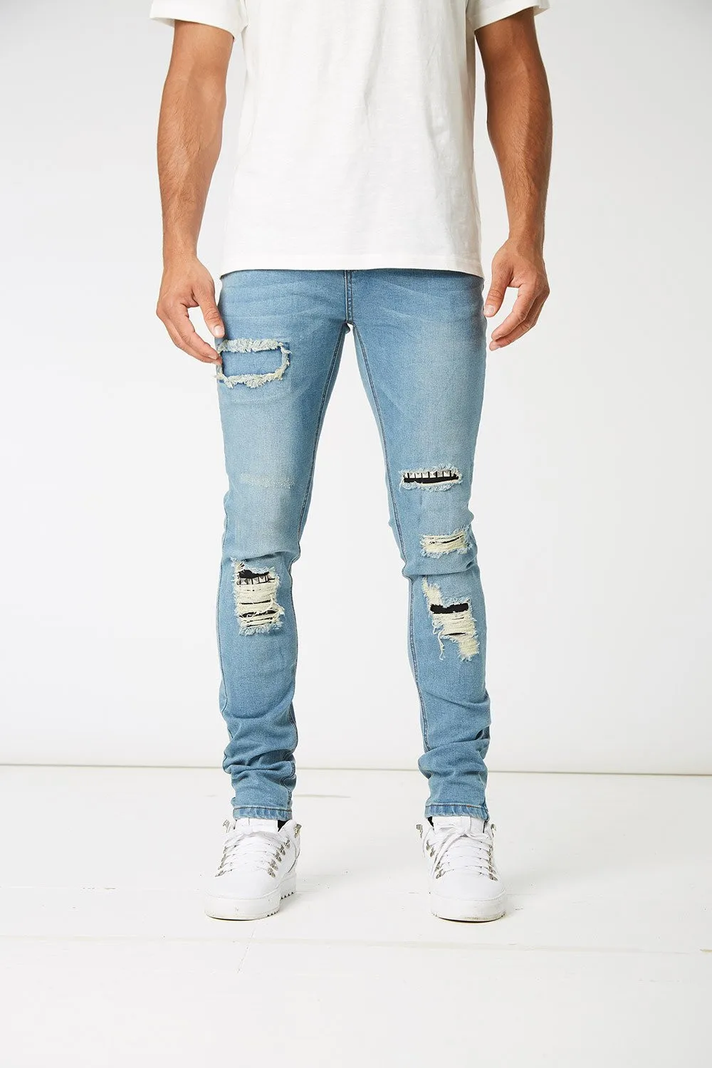 blue designer jeans