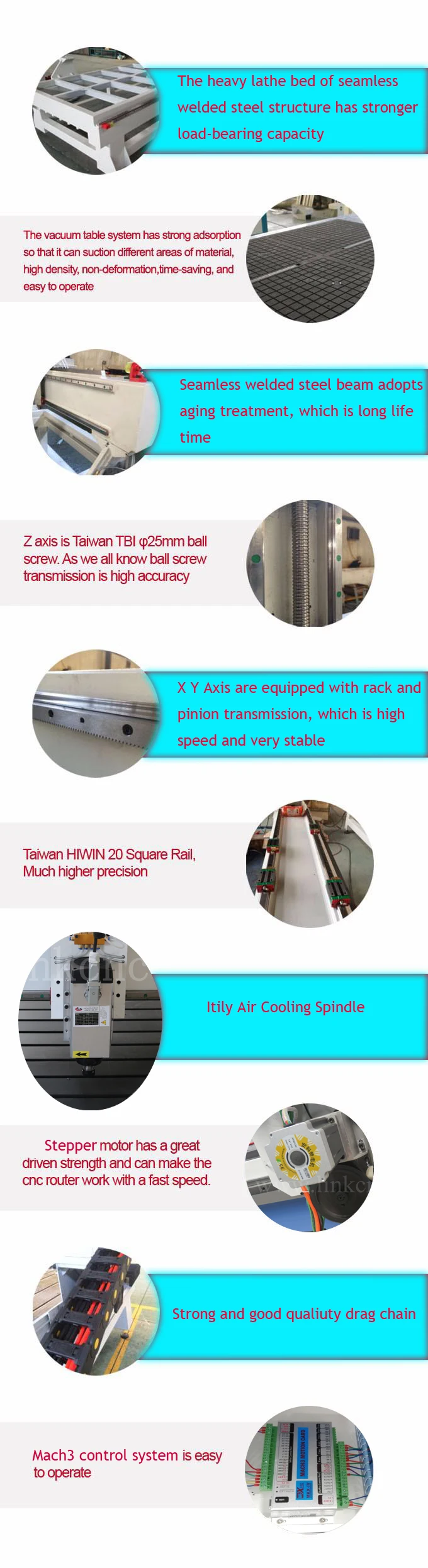 Itily hsd air cooling spindle cnc wood machinery for carving/ cnc router wood carving machine for sale/ cnc carving machine
