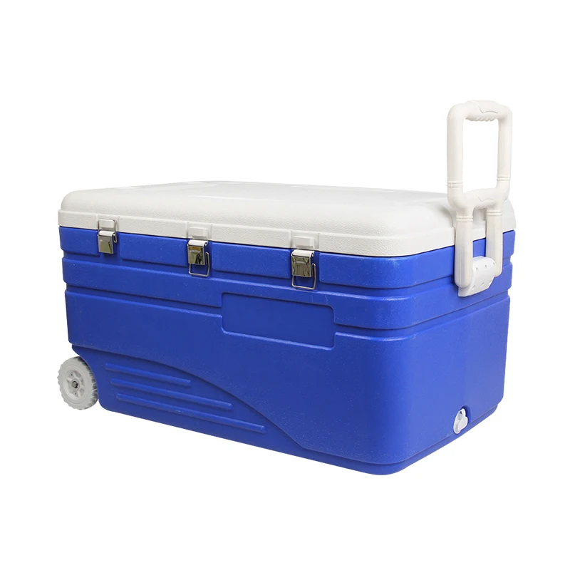 Large Fishing Cooling Box Sea Food Storage Carrying Cooler Box 130l ...