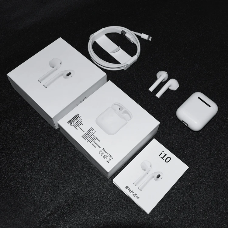 2019 Best sellers headset i10 tws earpod wireless headphones stereo earphone tws i10 earphone earbuds