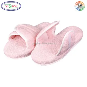 open toe adjustable slippers