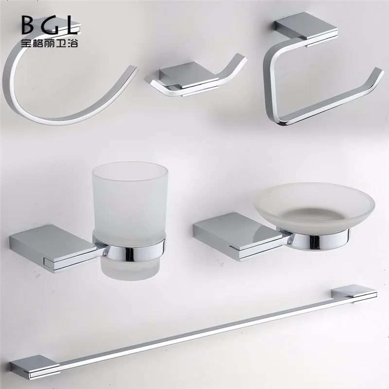 New Simple Square Design Modern Zinc Alloy Chrome Bathroom Accessory