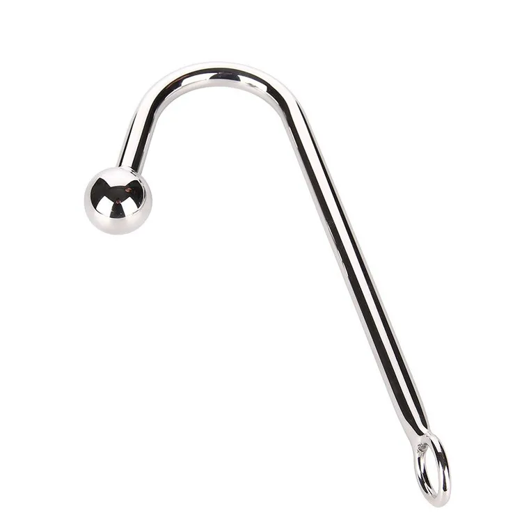 Stainless Steel Anal Hook With Ball Metal Butt Plug Dilator Gay Sex Toys 30250 Stainless Steel Anal Hook With Ball Metal Butt Plug Dilator Gay Sex Toys 30250