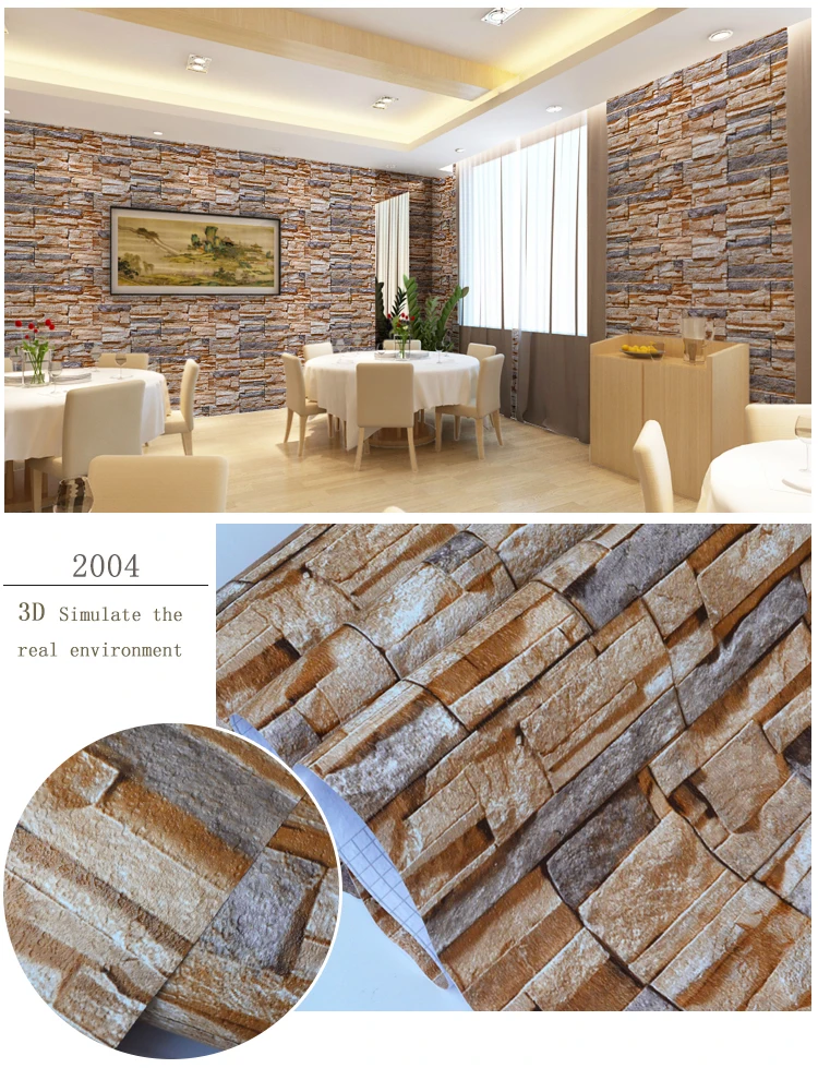 New Arrivals Self Adhesive Stickers 3d brick wallpaper for home decoration