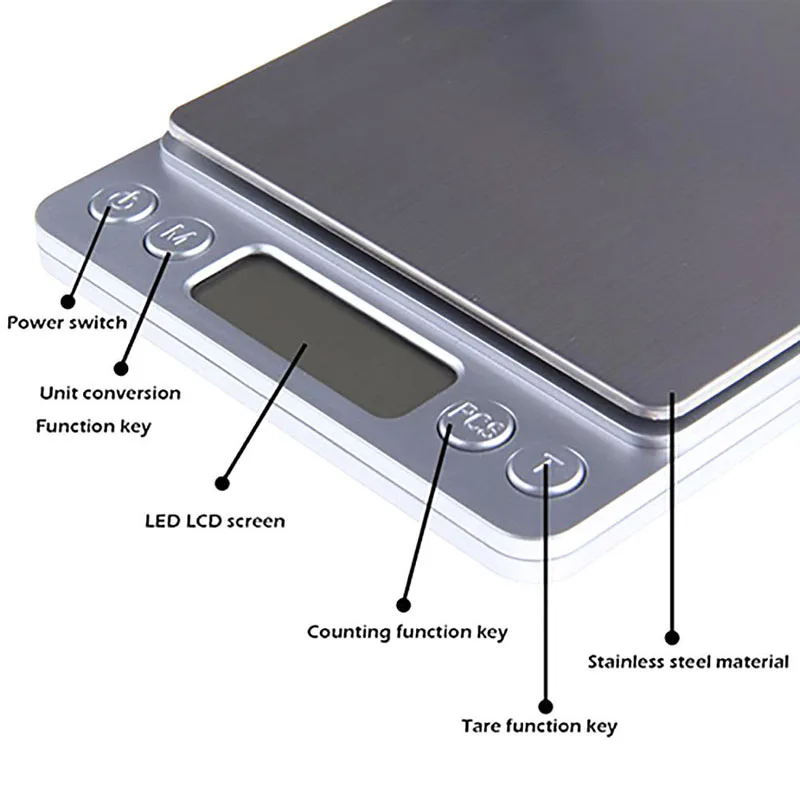 Multifunction Electronic Digital Jewelry Weight Balance 2000g / 0.1g