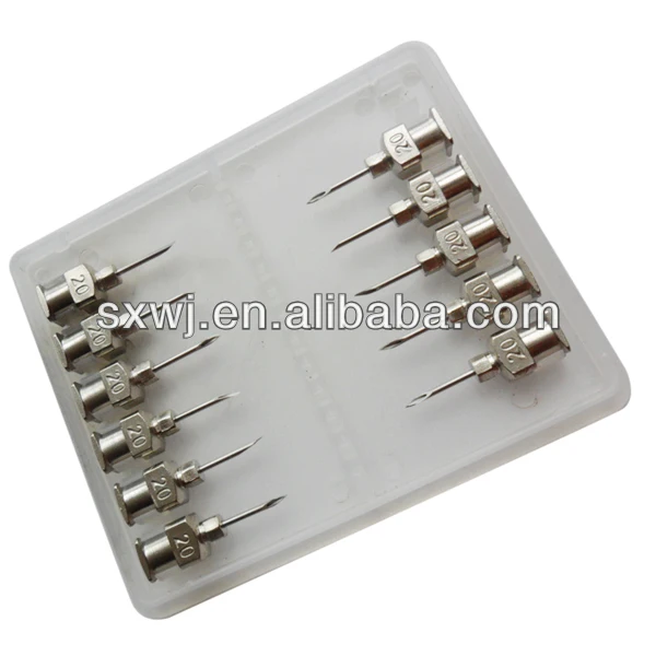 High quality brass hub reusable poultry hypodermic needles.JPG