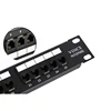 STP 24 Port 19 inch cat6/cat6a Keystone Jack Tool-less Network type Patch Panel