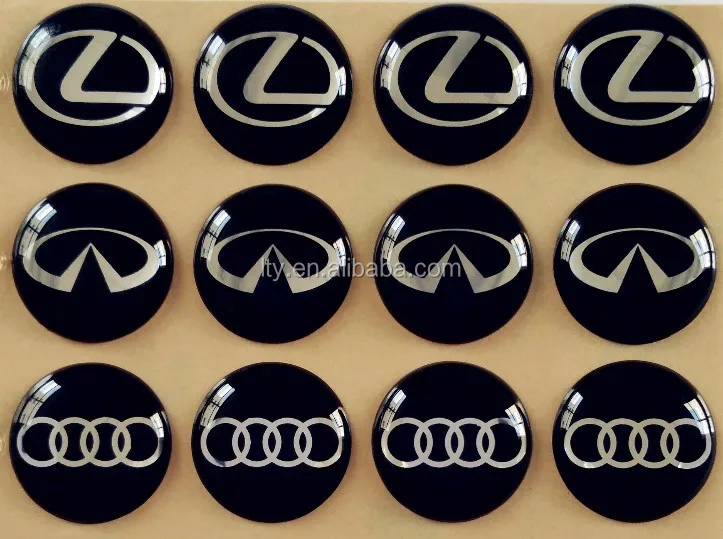 Custom 3d Dome Epoxy Resin Sticker Brushed Silver Metallic Label - Buy ...