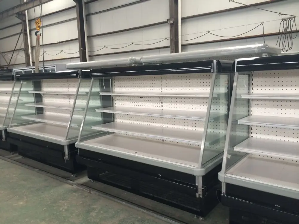 Supermarket Open Air Curtain Vegetable Display Cooler /used Vegetable