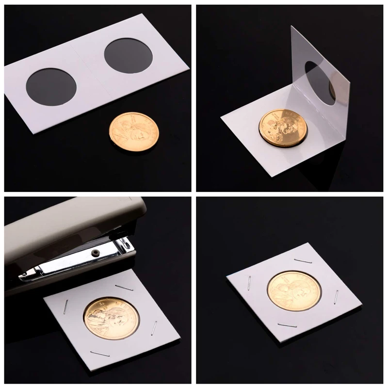 Different Size Coin Flips Cardboard Collecting Holders Coin Flip