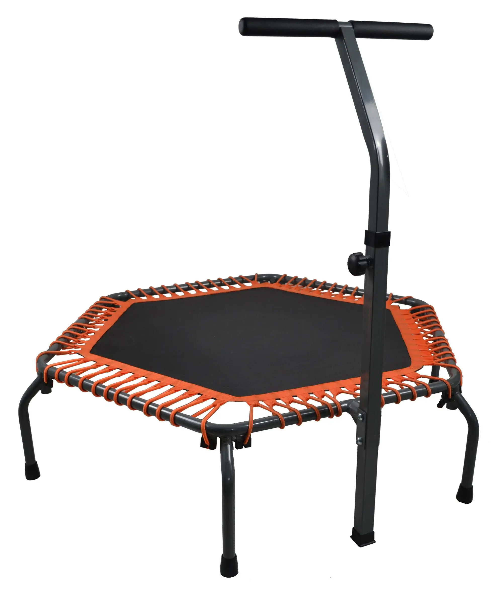 Bungee rope fitness  trampoline with handle