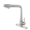 Water Saver Faucet Three Waterways pull out Kitchen Sink Faucet Taps Stainless Steel Mixed Single Hand Water Taps