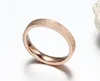 Korean drama(thinking of you) Yienhui with the same 18K rose gold titanium steel sand ring