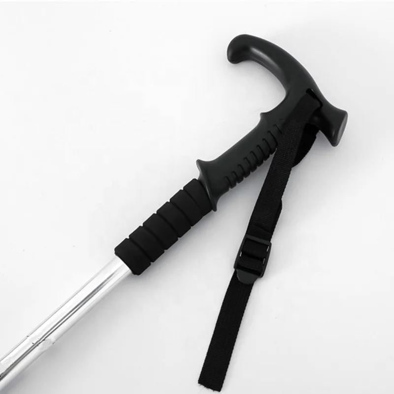 Hiking Stick Trekking Pole Retractable Aluminum Telescopic Walking