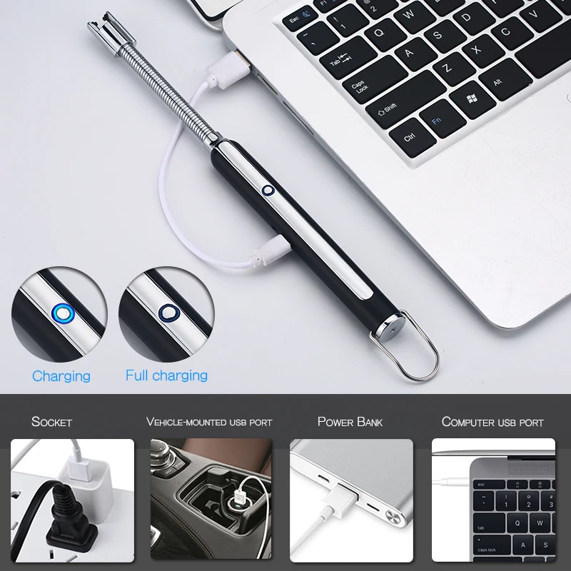 New Launched Factory Price Metal Electric Flexible BBQ lighter usb