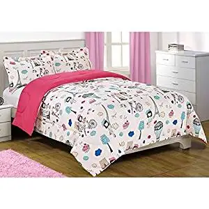 Buy 2 Piece Kids I Love Paris Themed Comforter Twin Xl Set