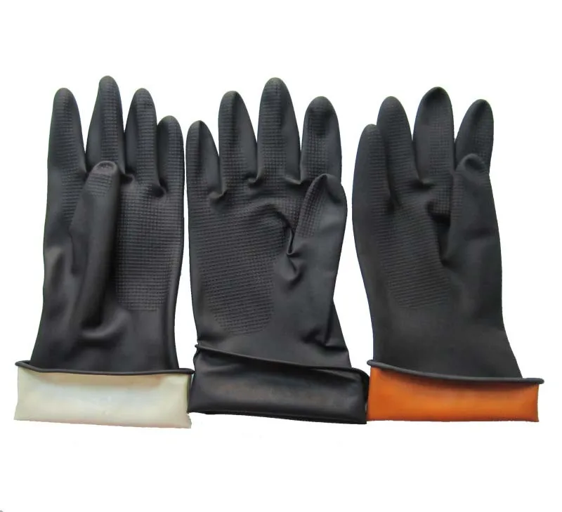Black Industrial Heavy Duty Chemical Resistant Safety Working Hand