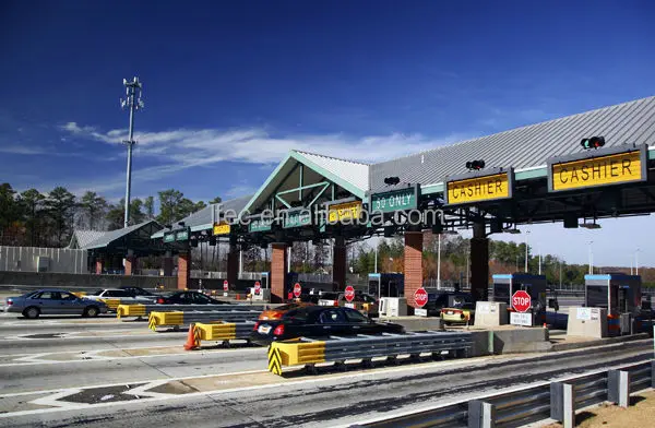 Prefabricated Light Steel Toll Station With latest Modern Design