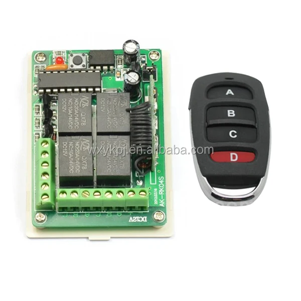 Ak Rk04s 12 Dc12v Wireless Rf Remote Control On And Off Switch 433mhz Outdoor Light 4ch 12v
