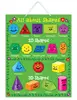 E1006 2014 hot brand new for kids baby and child shapes creative magnetic educational learning wall chart