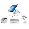 15 inch pos terminal/all in one touch PC/pos system with 80 thermal receipt printer for restaurant