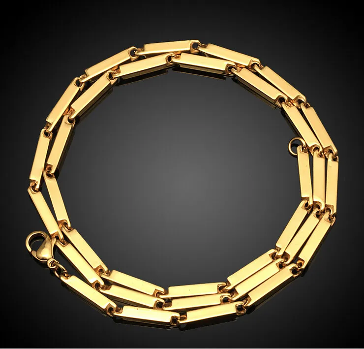 Latest Gold Chain Designs 2016 Stainless Steel Handmade 55cm Bar Link Dubai Chains Product Latest Gold Chain Designs 2016 Stainless Steel Handmade 55cm Bar Link Dubai Chains Product