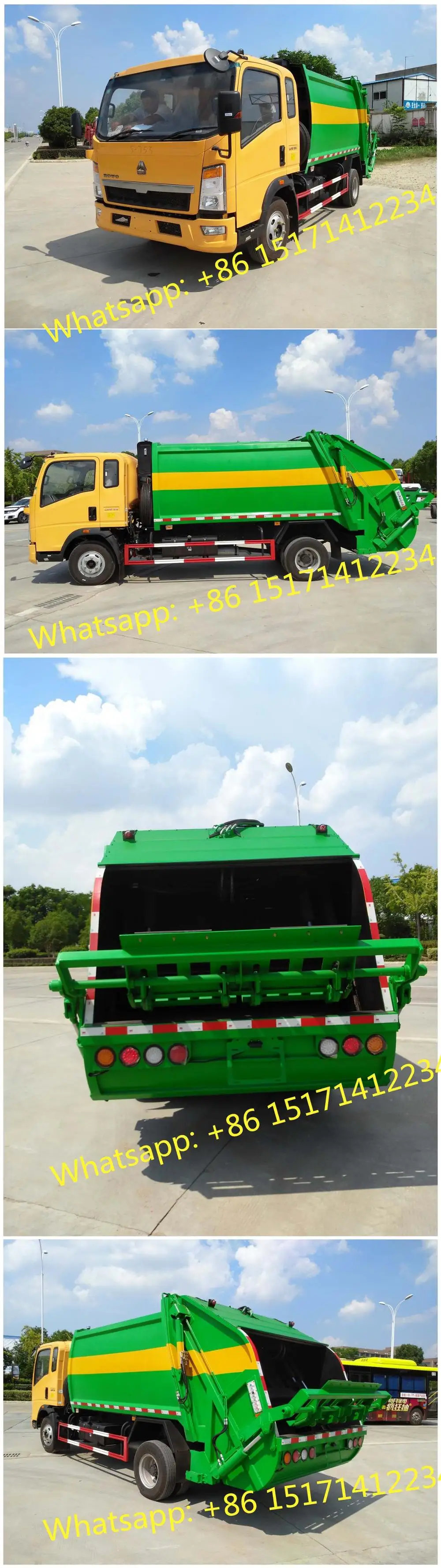 Sinotruk Howo 4x2 5 Ton Compactor Garbage Truck For Sale In Dubai Buy