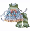 hot sell boutique remake summer girl clothes sets children boutique outfits