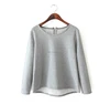 European Style Fashion For Women Apparel Clothing Long Sleeve T-Shirt Plain