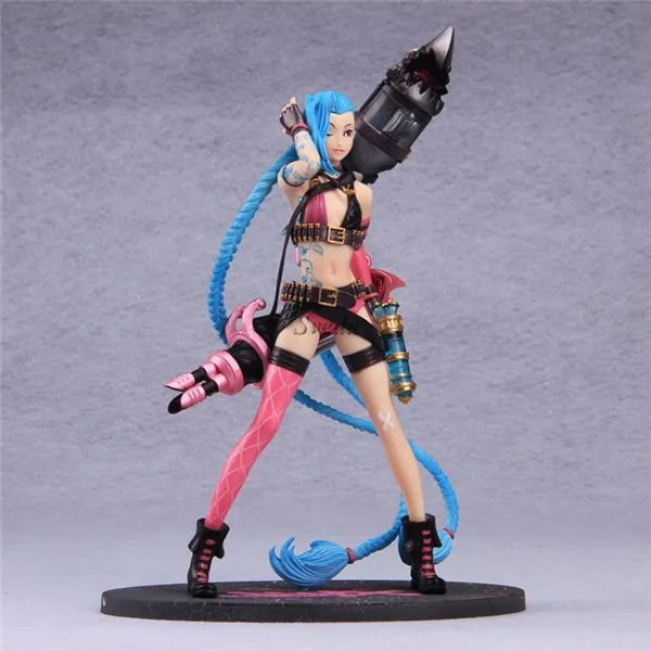 Svlol019 Hot Selling Game Toys League Of Legends The Go Girl Jinx Action Figure Lol Pvc Doll 