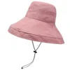 Ins Bucket hat women's fashion large brim Sun system empty