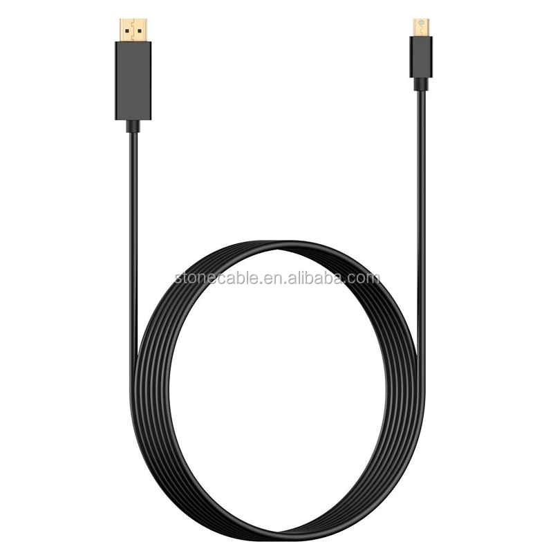6ft Black Thunderbolt Mini Displayport To Hdmi Cable Adapter For Apple