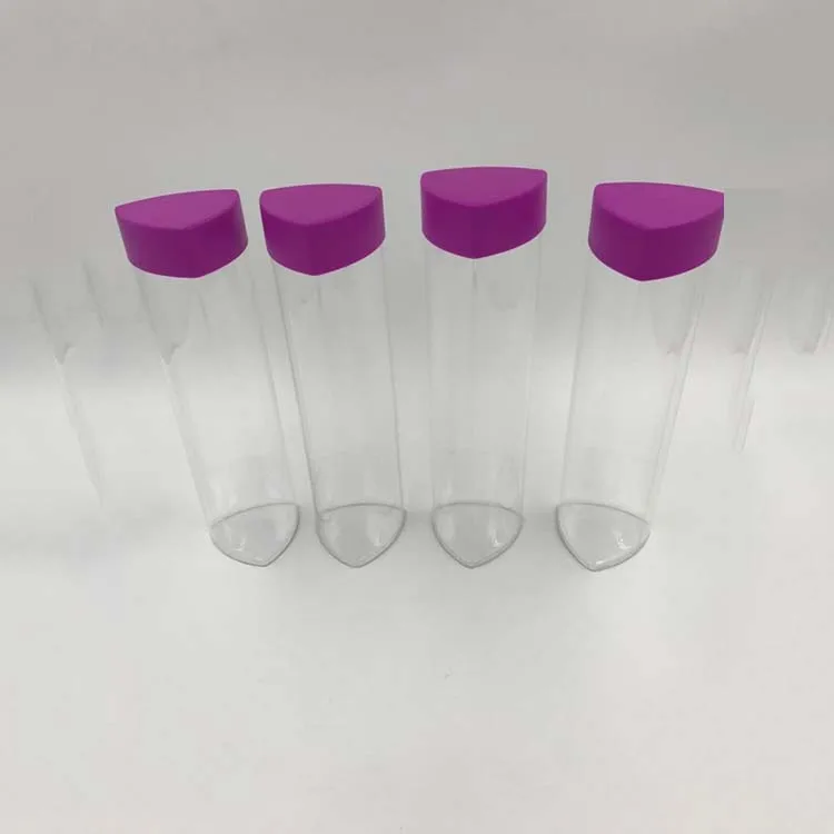 Multifunctional Petg Pvc Clear Triangle Containers Plastic Tube