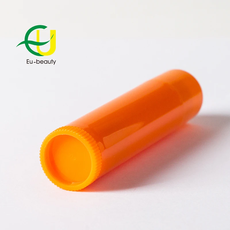 orange 5g cosmetics lip balm tube