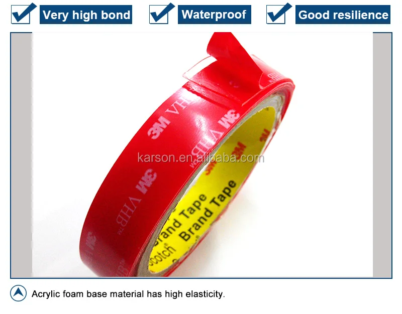 3m Clear Vhb Tape 4910 Red Pe Liner Doublesided Removable Tape Buy