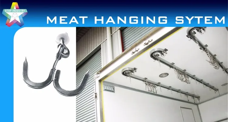 Meat Hanging Rail System With Stainless Steel Meat Hook For ...