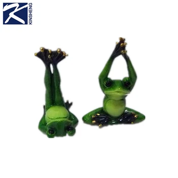 yoga frog figurine