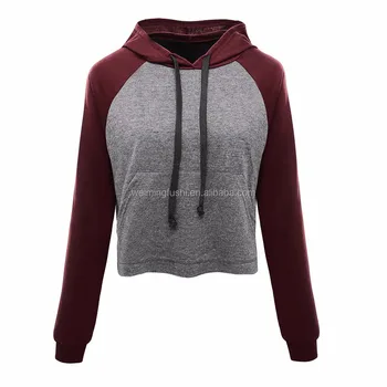 cropped hooded top