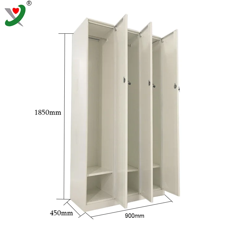 Modern design metal 3 door clothes storage locker cabinet/steel clothes locker lockers metal steel
