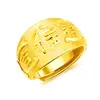 Domineering man auspicious blessing plated 24K gold ring