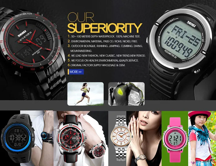 bluetooth silicone smart watches for ios & android