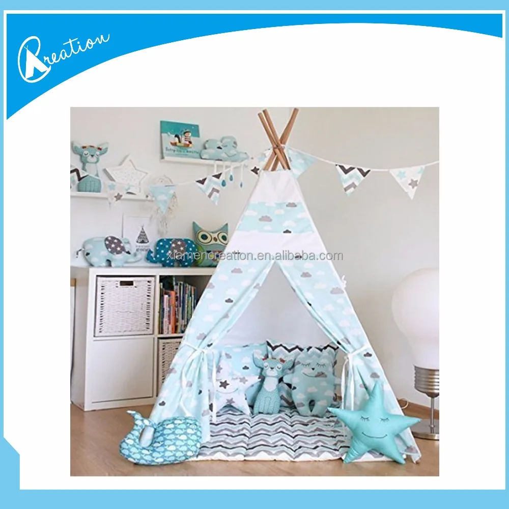 teepee tent with floor mat