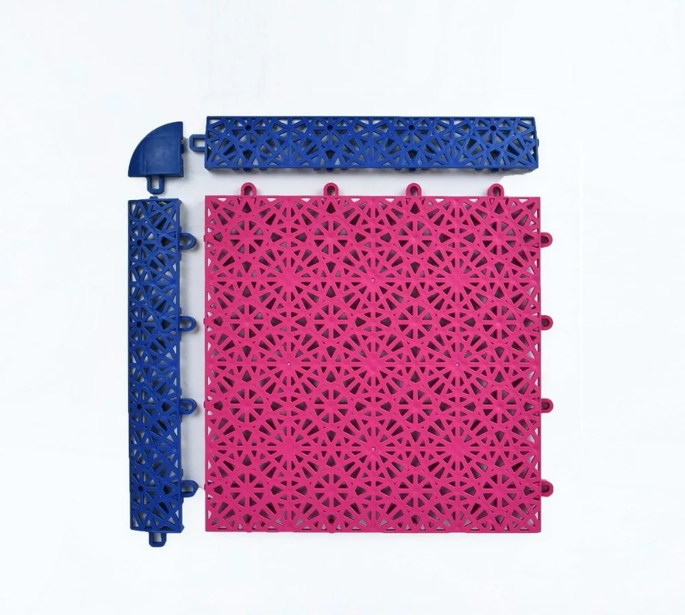 Flat Surface Pp Interlock Indoor Shuffleboard Court Tile Suspended