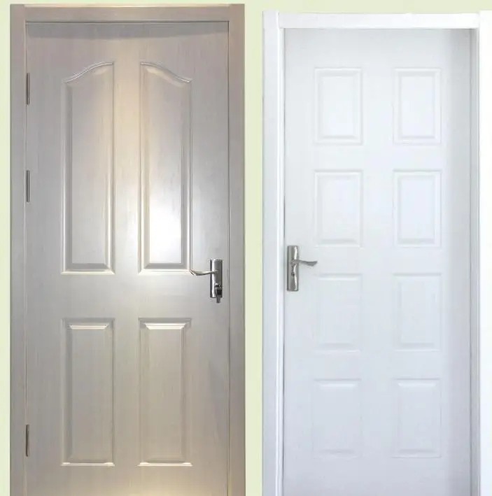 Latest Design Wooden Swing Security Doors Modern Solid Wood Exterior