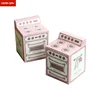 Pink Mint Oven Cupcake Boxes Retro vintage pastel stove cupcake packaging box