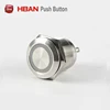 19mm dia waterproof switch cabinet led lighted momentary switch push button with cable connector